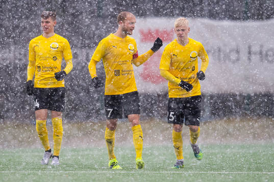 Mjällbys Taylor Silverholt, Viktor Gustafson och Otto