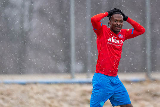 Helsingborgs Noel Mbo deppar
