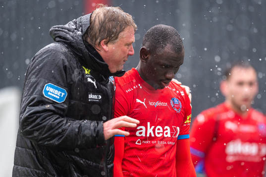 Helsingborgs tränare Jörgen Lennartsson och Ravy