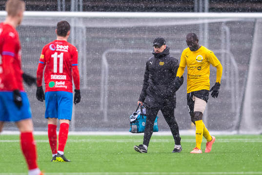 Mjällbys Enock Kofi Adu kliver av skadad