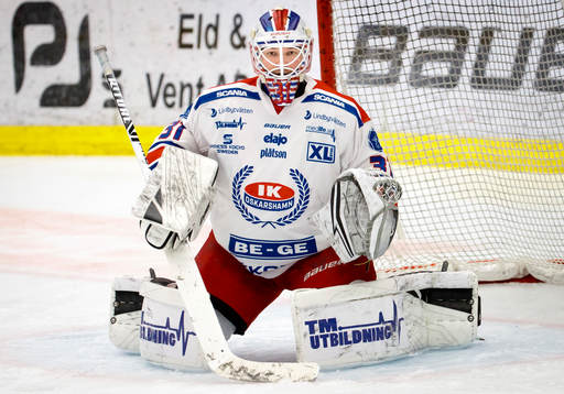Oskarshamns målvakt Aleksandr Sudnitcin