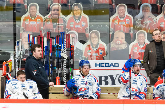 Oskarshamns målvakt Alexander Sudnitcin och Philip