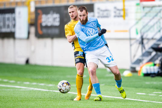 Elfsborgs Simon Strand och Malmö FFs Jo Inge Berget
