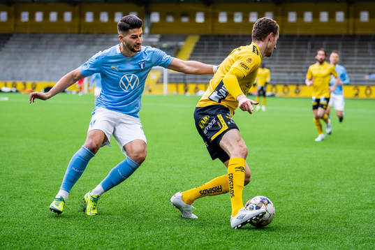 Malmö FFs Antonio Colak och Elfsborgs Christopher McVey