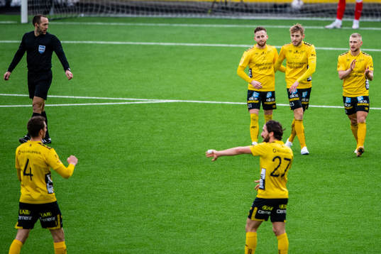 Elfsborgs spelare jublar