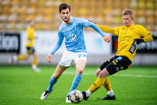 Malmö FFs Adi Nalic och Elfsborgs Filip Gustafsson