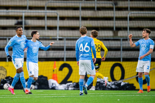 Malmö FFs Veiko Birmancevic jublar