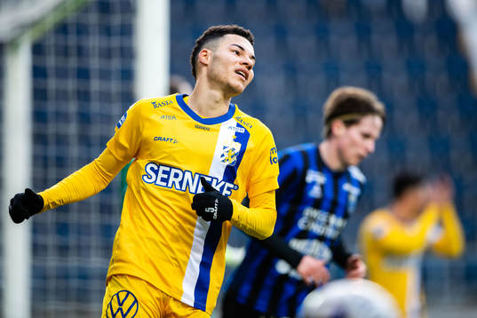 IFK Göteborgs Alexander Jallow deppar