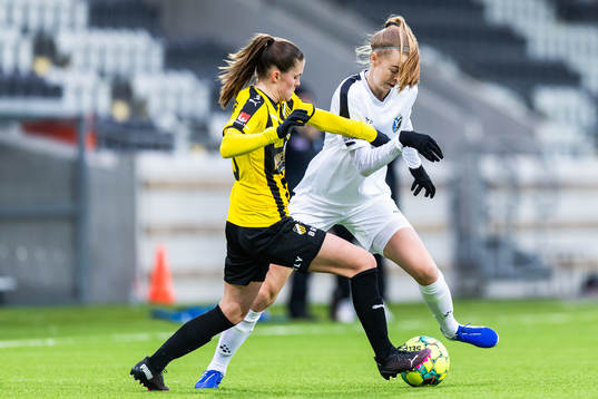 Häckens Hanna Wijk och Växjös Elin Nilsson