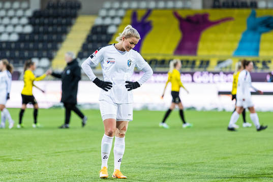 Växjös Amanda Johnsson Haahr deppar
