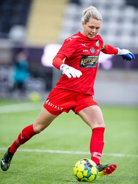 Häckens målvakt Jennifer Falk