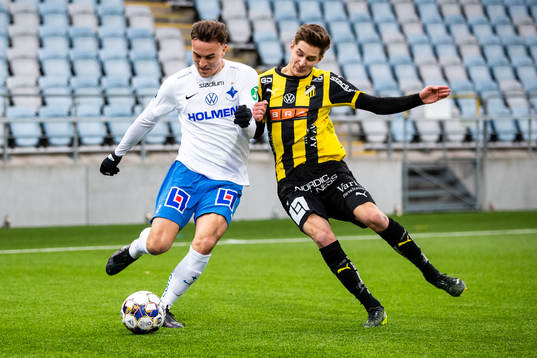 IFK Norrköpings Henrik Castegren och Häckens Leo Bengtsson