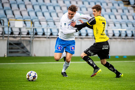 IFK Norrköpings Henrik Castegren och Häckens Leo Bengtsson