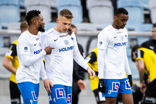 IFK Norrköpings Samuel Adegbenro och Marco Lund Nielsen