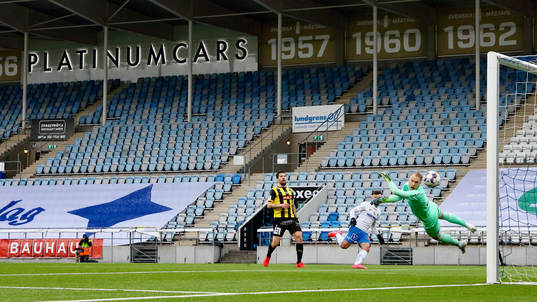 Mål 2-1 av IFK Norrköpings Sead Haksabanovic förbi