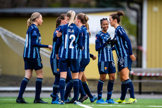 Djurgårdens spelare jublar