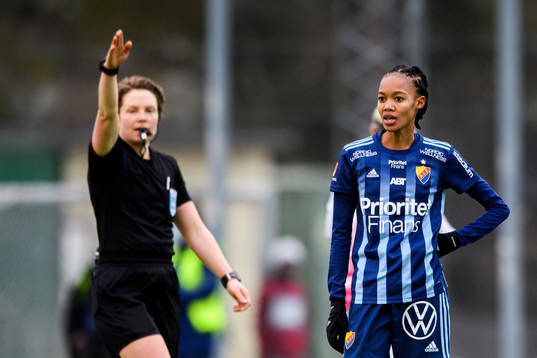 Djurgårdens Linda Motlhalo reagerar på domslut