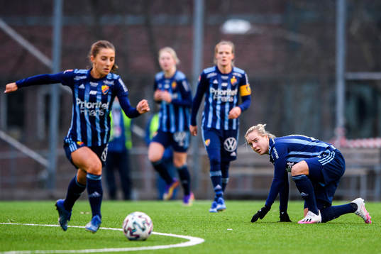 Djurgårdens Tilde Lindwall och Fanny Lång