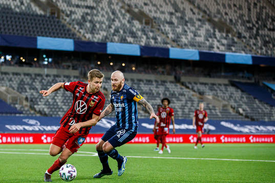 Östersunds Ludvig Fritzson och Djurgårdens Magnus Eriksson