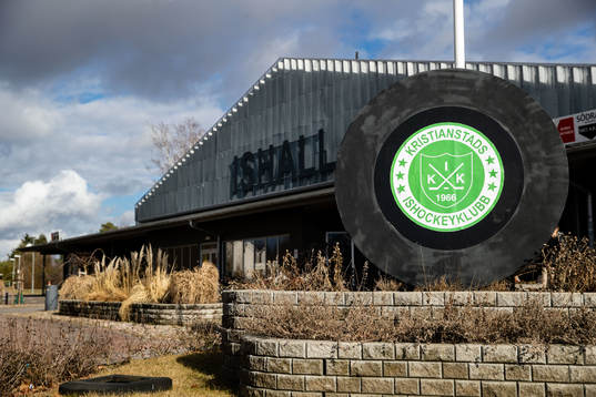 Exteriör av Kristianstad Ishall