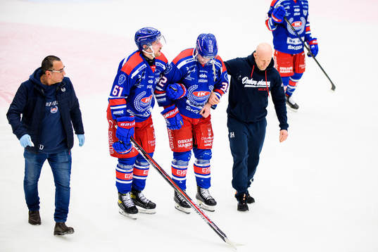 Oskarshamns Markus Modigs har ont