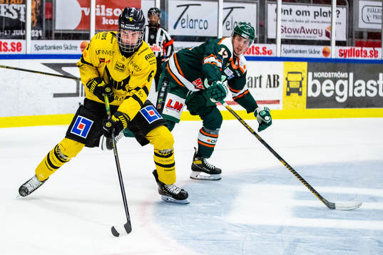 Västerås Gabriel Kangas och Kristianstads Viktor Wahlden