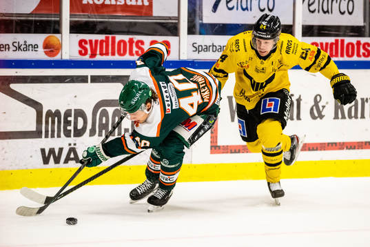 Kristianstads Kalle Miketinac och Västerås Joakim Hillding
