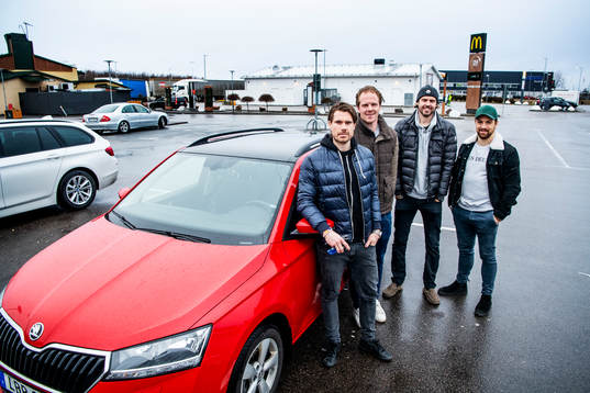 Hockeyspelarn Mattias Persson, Marcus Olsson, Christopher
