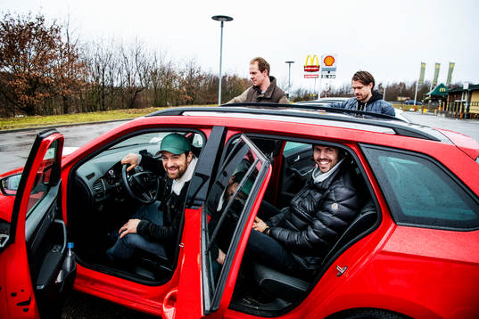 Hockeyspelarn Mattias Persson, Marcus Olsson, Christopher