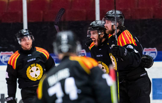 Brynäs Oula Palve jublar