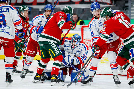 under ishockeymatchen i SHL mellan Frölunda och Oskarshamn