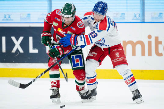 Frölundas Jens Olsson och Oskarshamns Filiph Engsund