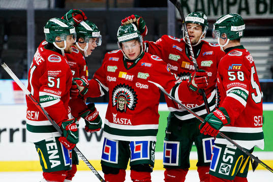 Frölundas Karl Henriksson jublar