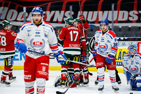 Frölundas Max Friberg jublar
