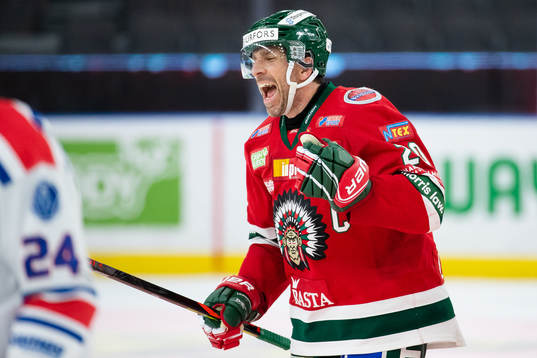 Frölundas Joel Lundqvist jublar