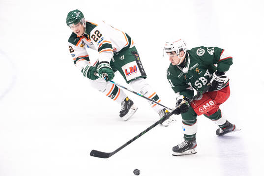 Kristianstads Jakob Bondesson och Väsbys Colin Smith