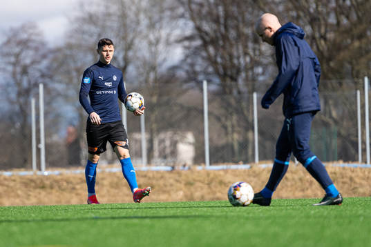 Halmstads Marcus Antonsson och Simon Lundevall