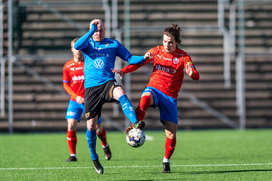 Halmstads Simon Lundevall mot Helsingborgs Brandur