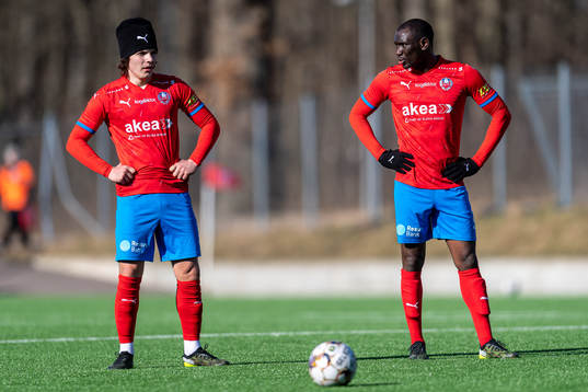 Helsingborgs Brandur Hendriksson Olsen och Ravy Tsouka-Dozi