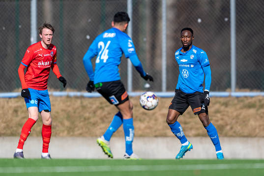 Helsingborgs Rasmus Jönsson och Halmstads Sadat Karim