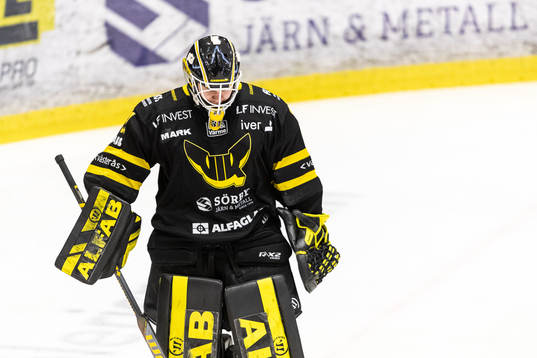 Västerås målvakt Jesper Myrenberg deppar