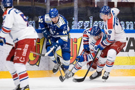 Leksands Carter Ashton och Oskarshamns Brian Cooper och