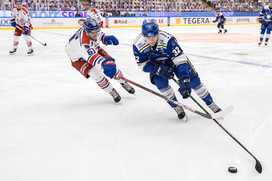 Oskarshamns Emil Wahlberg och Leksands Jesper Kandergård