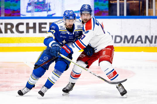Leksands Marek Hrivik och Oskarshamns Emil Wahlberg