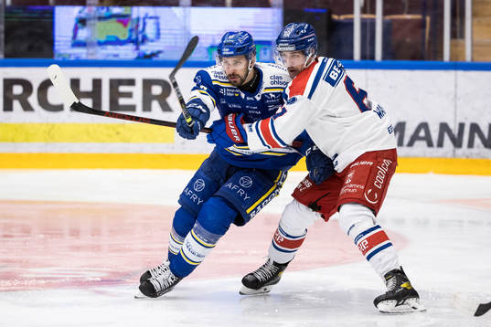 Leksands Marek Hrivik och Oskarshamns Emil Wahlberg