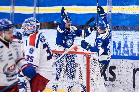 Leksands Marek Hrivik jubel