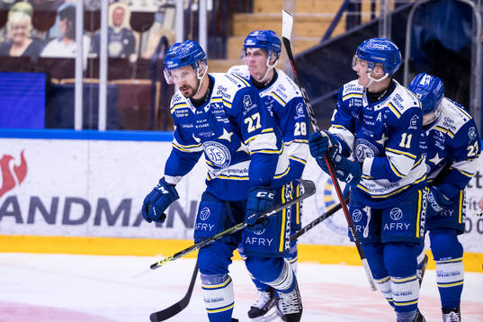 Leksands Marek Hrivik jubel
