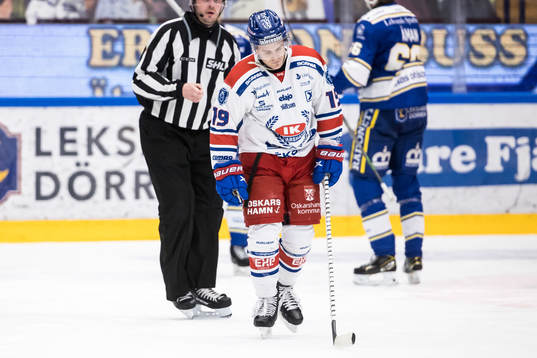 Oskarshamns Tyler Kelleher deppar