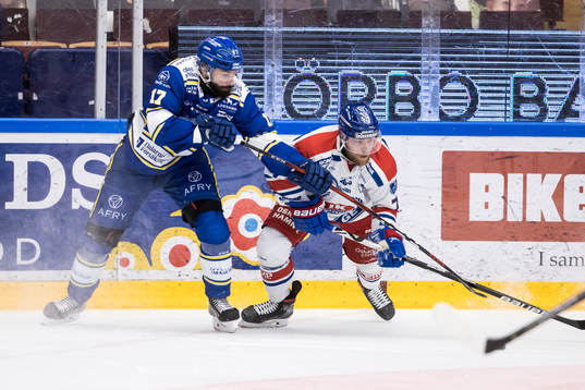 Leksands Daniel Olsson Trkulja och Oskarshamns Adam Janosik