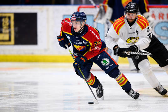 Djurgårdens William Eklund och Brynäs Anton Rödin